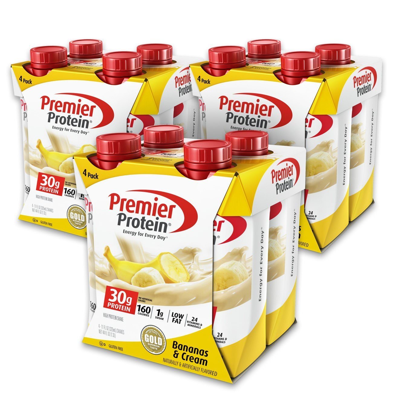 Premier Protein Shake, Chocolate, 30g Protein, No Added Sugar, 24 Vitamins & Minerals to Support Immune Health, 11 fl oz, 12 Pack