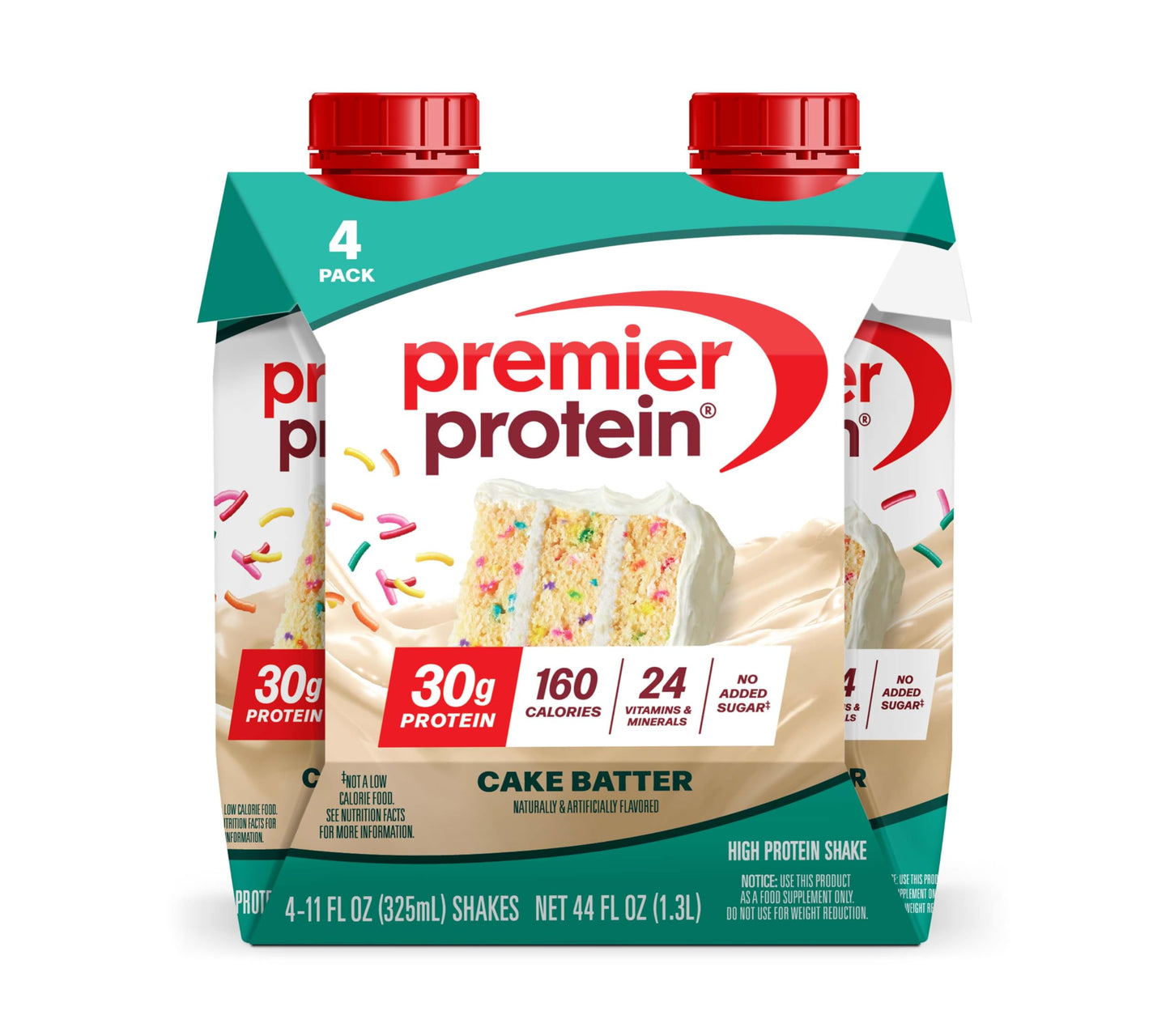 Premier Protein Shake, Chocolate, 30g Protein, No Added Sugar, 24 Vitamins & Minerals to Support Immune Health, 11 fl oz, 12 Pack