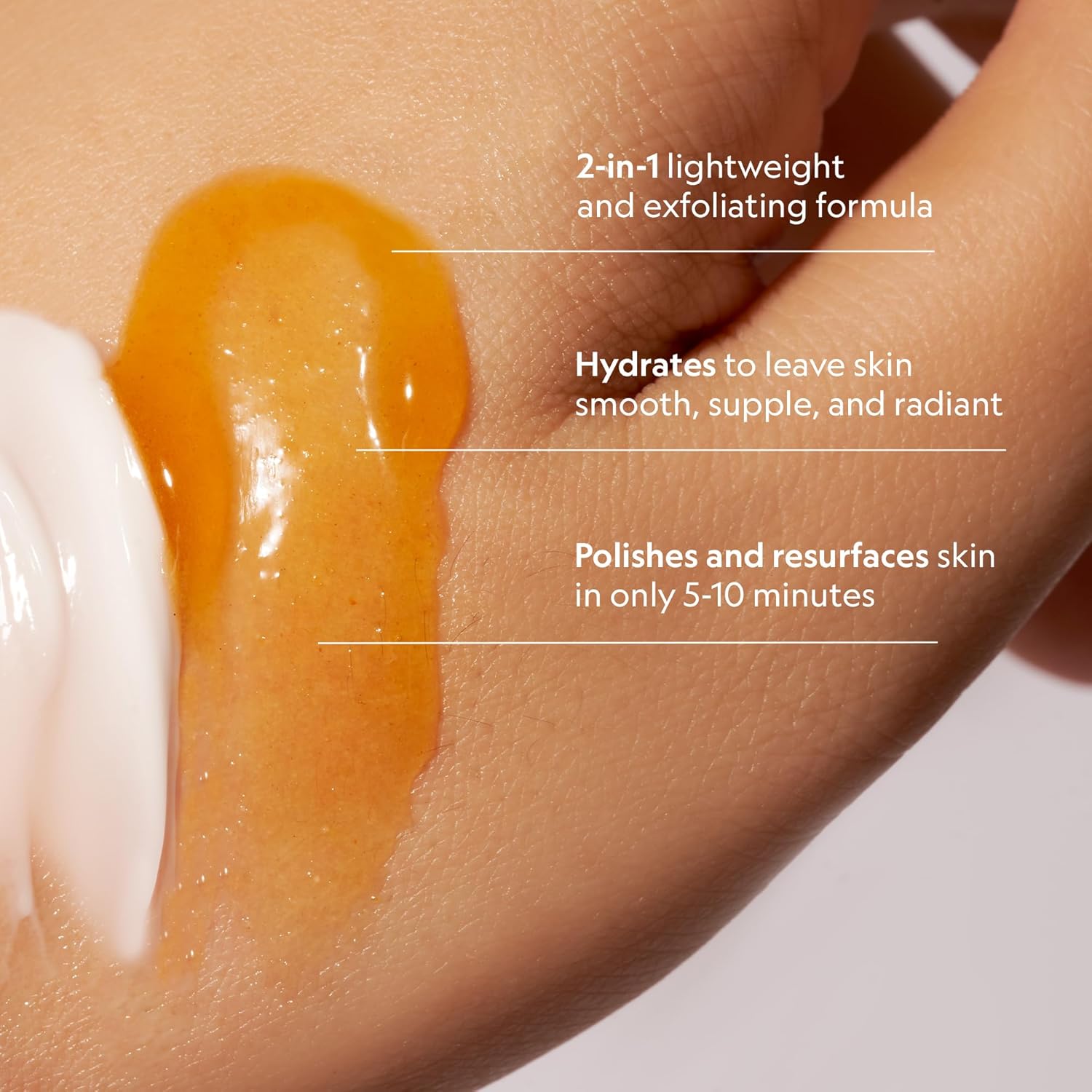 YENSA Super Glow Radiance Polishing Mask - 2-in-1 Face Exfoliator & Hydrating Mask with Pumpkin, Turmeric & Papaya - Hydrating, Radiance-Boosting & Soothing Exfoliant (2.5 Fl oz)