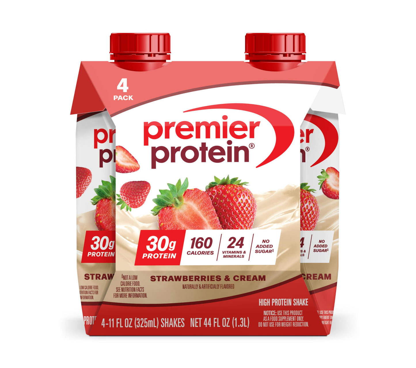 Premier Protein Shake, Chocolate, 30g Protein, No Added Sugar, 24 Vitamins & Minerals to Support Immune Health, 11 fl oz, 12 Pack