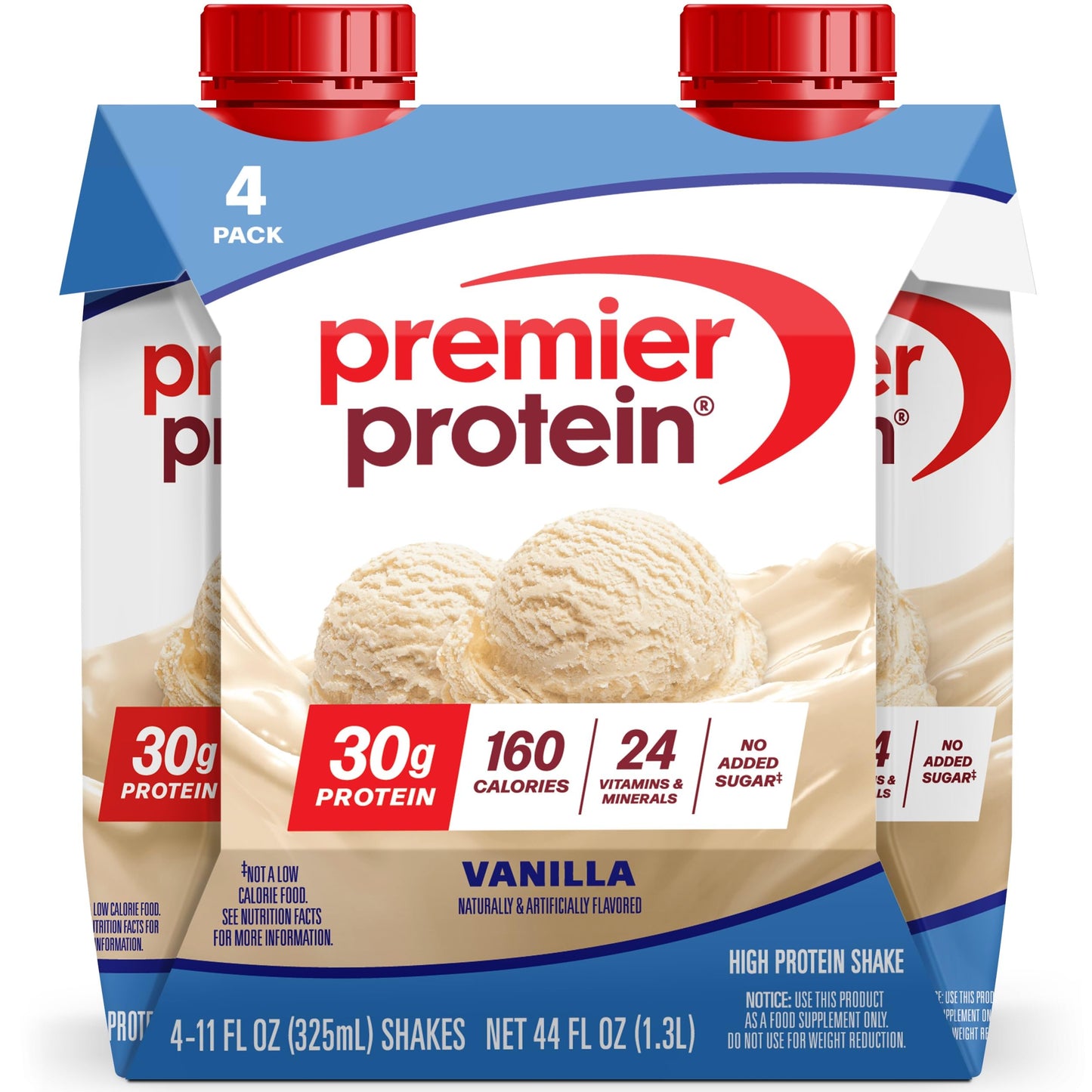 Premier Protein Shake, Chocolate, 30g Protein, No Added Sugar, 24 Vitamins & Minerals to Support Immune Health, 11 fl oz, 12 Pack